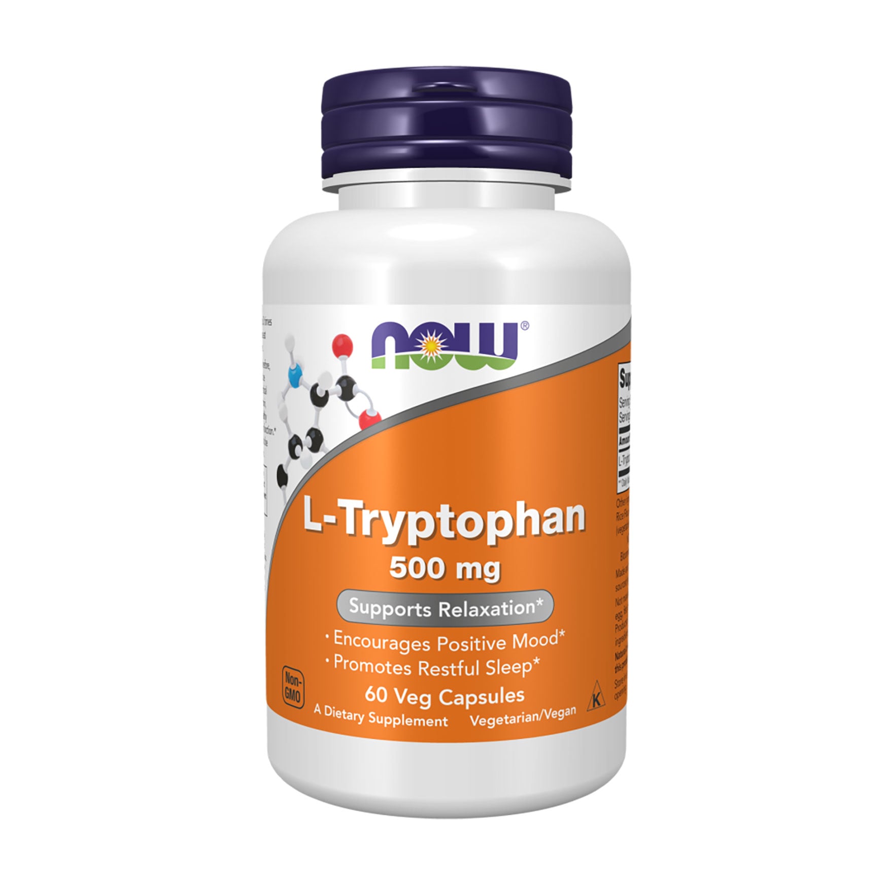 Уцінка! L-Триптофан NOW foods L-Tryptophan 500 мг, 60 капсул